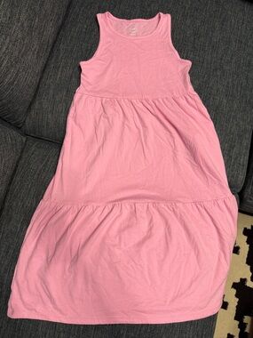 wonder nation Light Pink Girls' Ribbed Tank Top